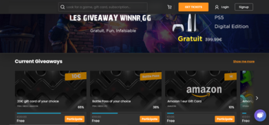 Get rewarded through giveaway - Win gg